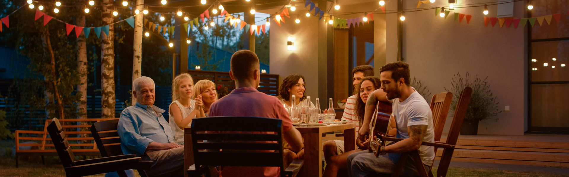 Family Gathered on a table